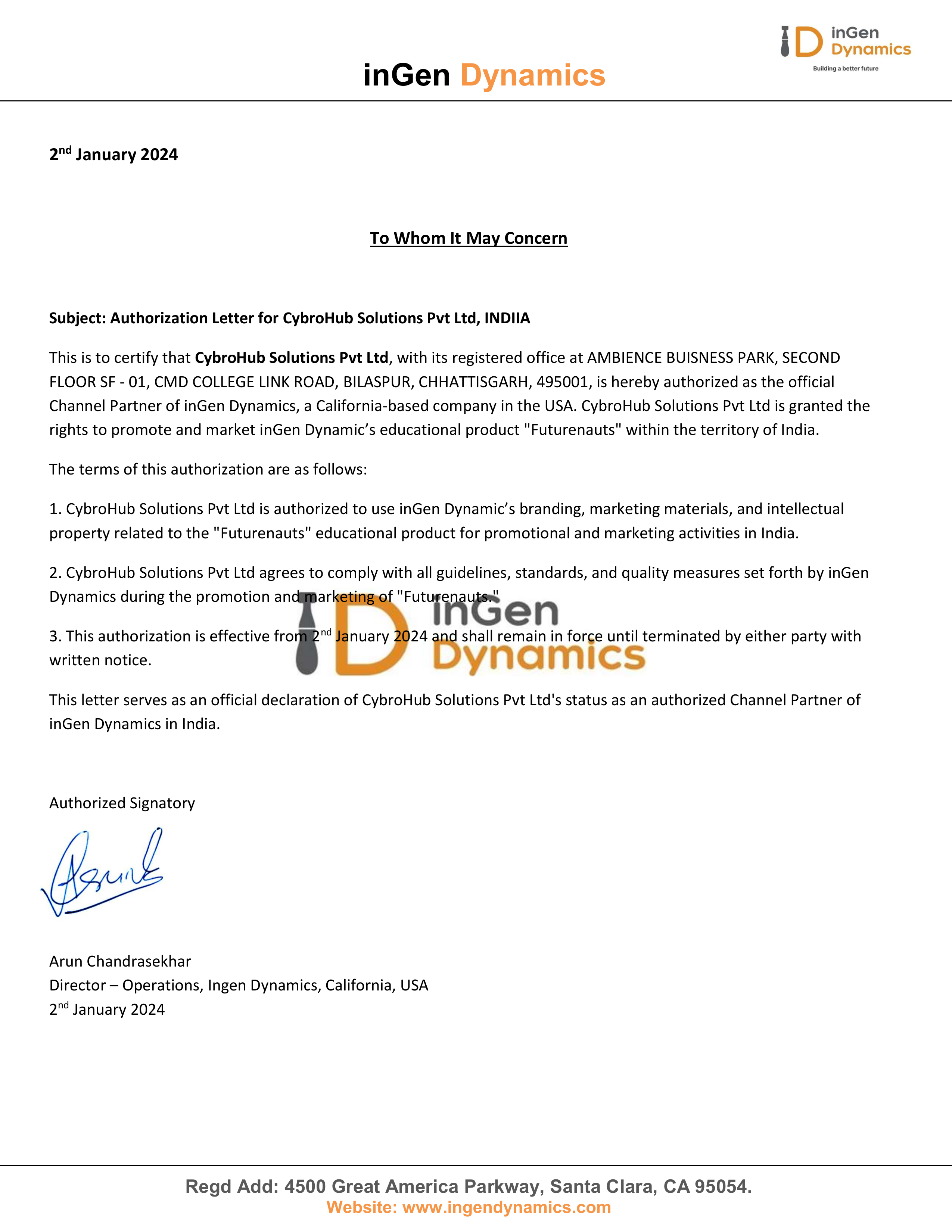 Authorization Letter